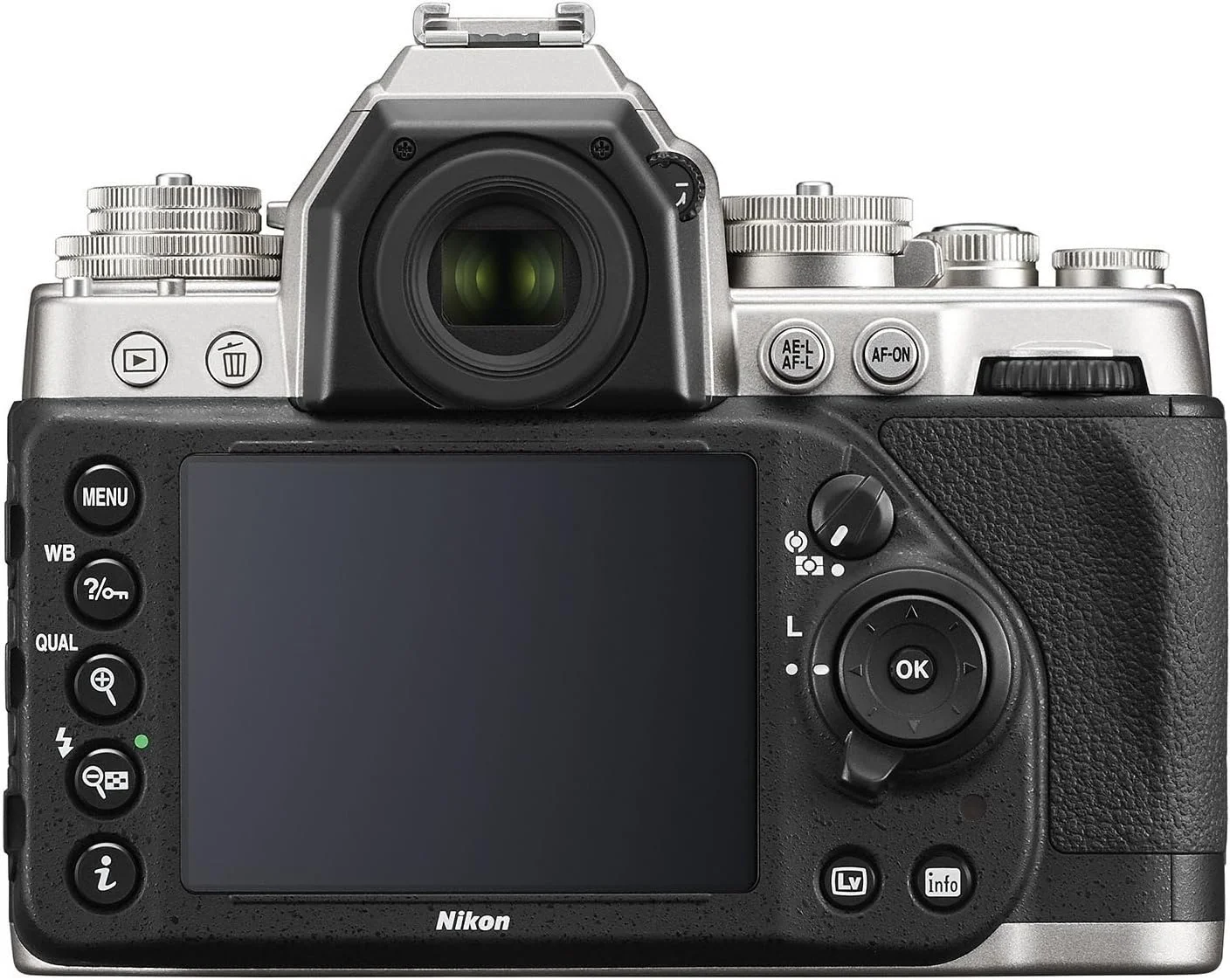 دوربین SLR دیجیتال نیکون Df 16.2 مگاپیکسل CMOS با فرمت FX (نقره ای) دوربین SLR دیجیتال نیکون Df 16.2 مگاپیکسل CMOS با فرمت FX (نقره ای)