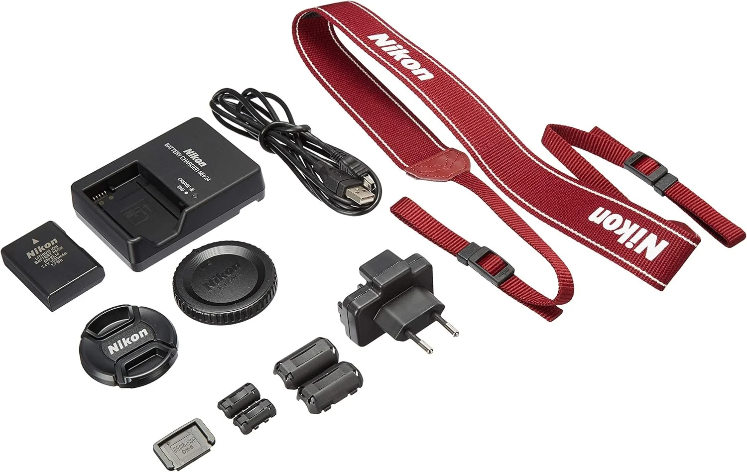 دوربین دیجیتال SLR نیکون D3100 با لنز 18-55mm NIKKOR VR - قرمز (مدل بین المللی)