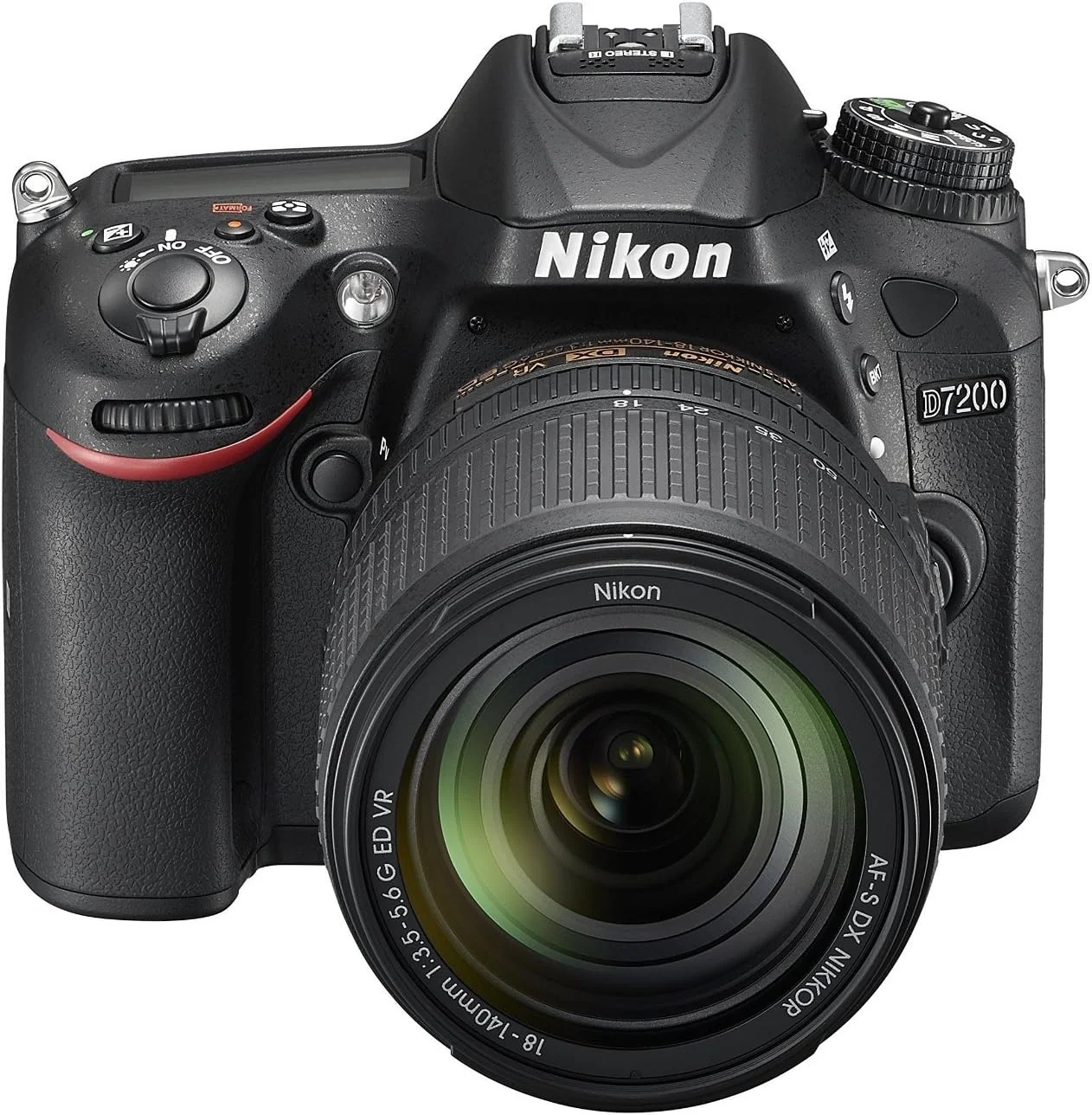 دوربین DSLR نیکون مدل D7200 با فرمت DX به همراه لنز 18-140 میلی‌متری VR (مشکی)