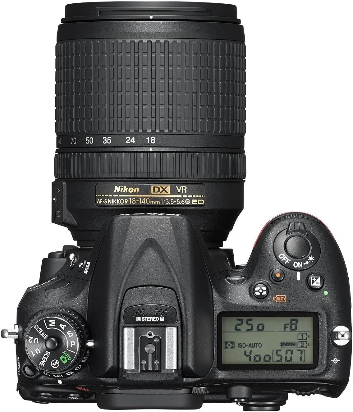 دوربین DSLR نیکون مدل D7200 با فرمت DX به همراه لنز 18-140 میلی‌متری VR (مشکی)