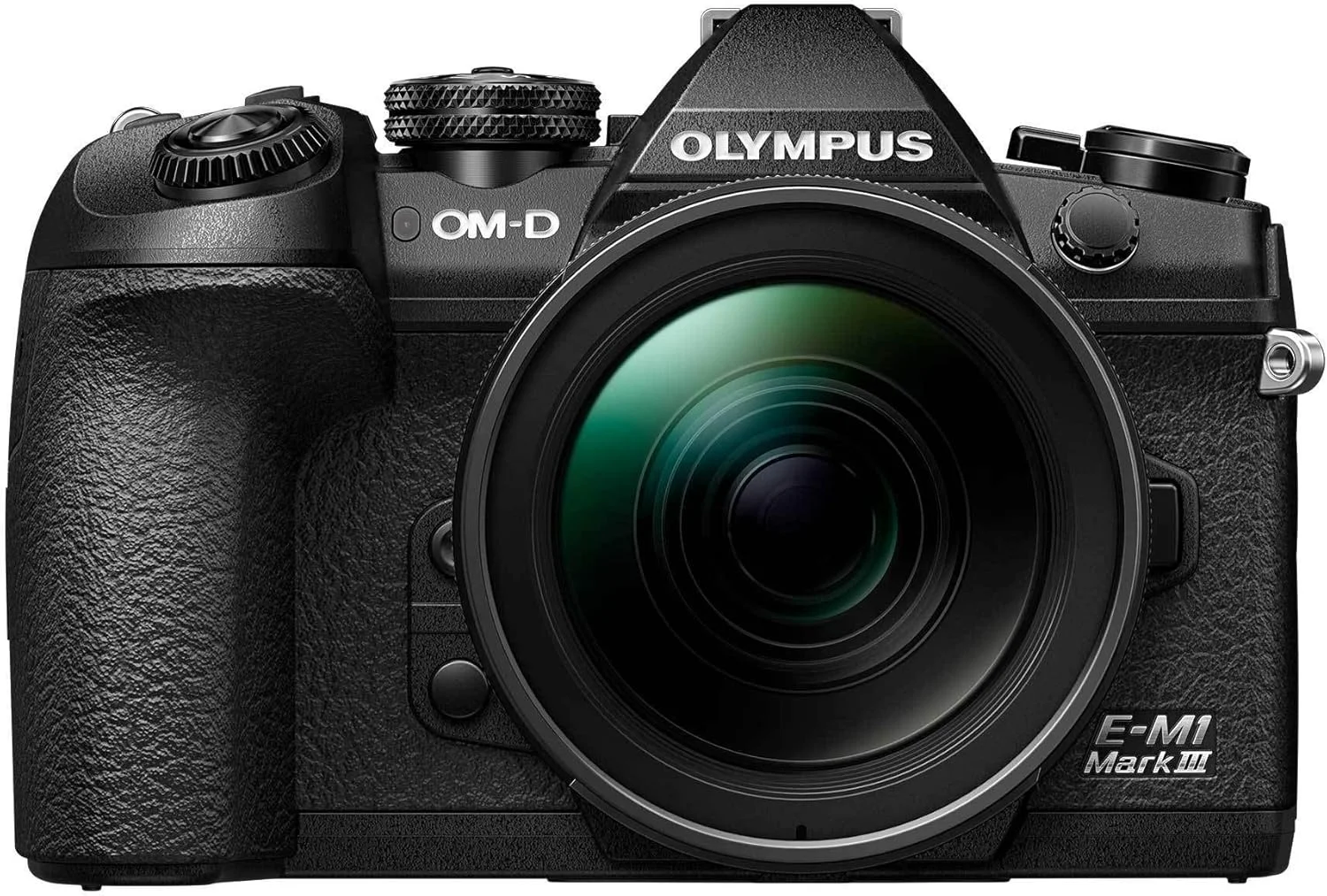 بدنه مشکی دوربین OM SYSTEM Olympus OM-D E-M1 Mark III به همراه لنز M.Zuiko Digital ED 12-40mm F2.8 PRO