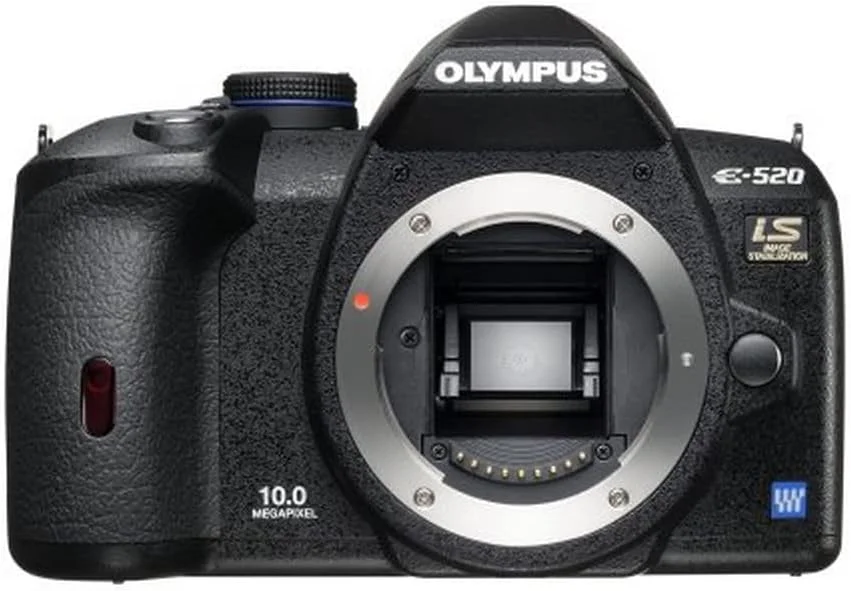 دوربین دیجیتال SLR مدل OM SYSTEM OLYMPUS Evolt E520 با حسگر 10 مگاپیکسل و لرزشگیر تصویر (فقط بدنه)