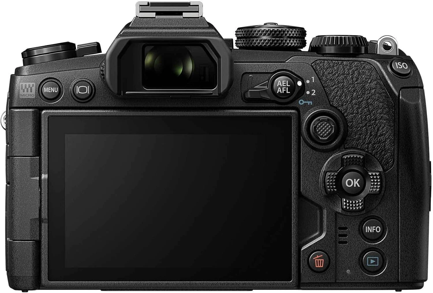 بدنه مشکی دوربین OM SYSTEM Olympus OM-D E-M1 Mark III به همراه لنز M.Zuiko Digital ED 12-40mm F2.8 PRO