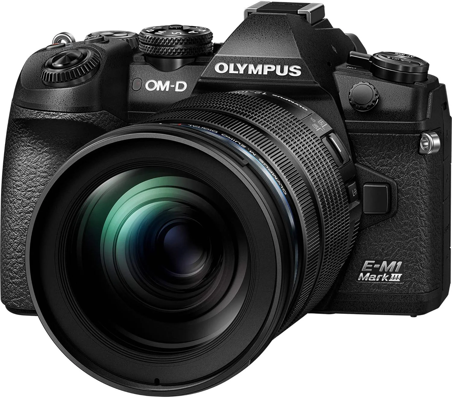 دوربین بدون آینه مشکی OM SYSTEM Olympus OM-D E-M1 Mark III به همراه لنز M.Zuiko Digital ED 12-100mm F4.0 is PRO