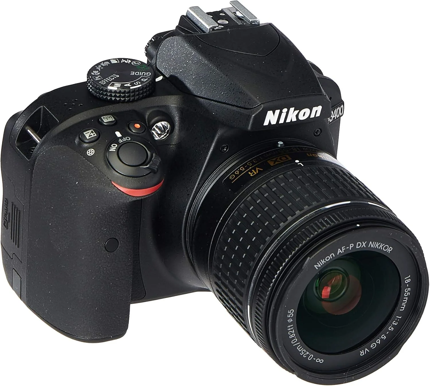 دوربین دیجیتال SLR نیکون D3400 به همراه لنز زوم 55-18 میلی‌متری VR DX AF-P (مشکی) - (بازسازی شده)
