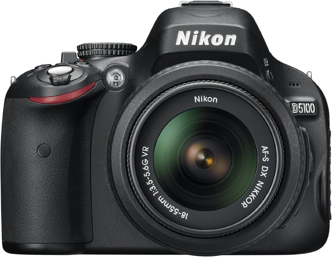 دوربین دیجیتال نیکون D5100 DSLR با لنز زوم 55-18 میلی‌متری Nikkor با فوکوس خودکار (مدل قدیمی)