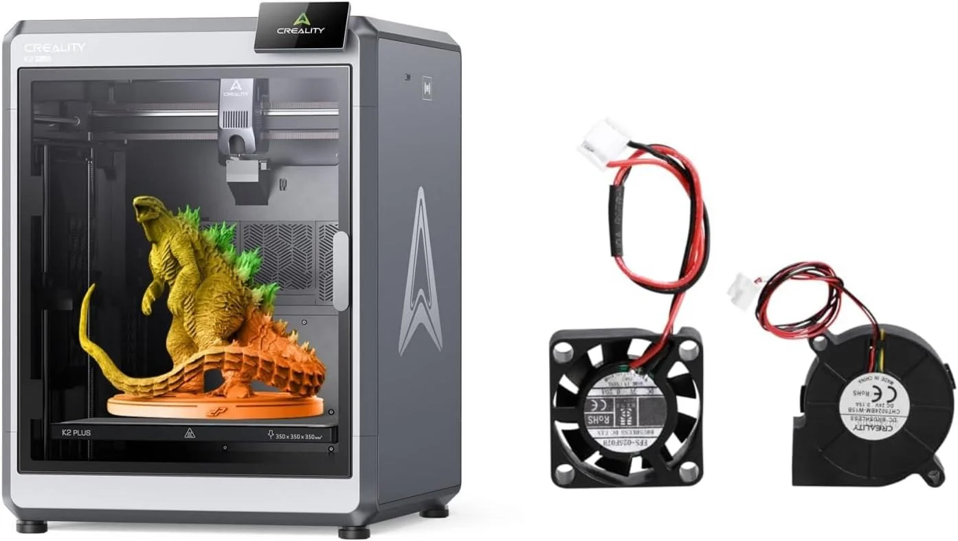 پرینتر سه بعدی Comgrow Creality K2 Plus، پشتیبانی از نیازهای چاپ چند رنگ CFS، حداکثر سرعت 600 میلی‌متر بر ثانیه، سیستم موتور Step-servo، چاپ با دمای بالای 350 درجه سانتیگراد و فن‌های K2 Plus