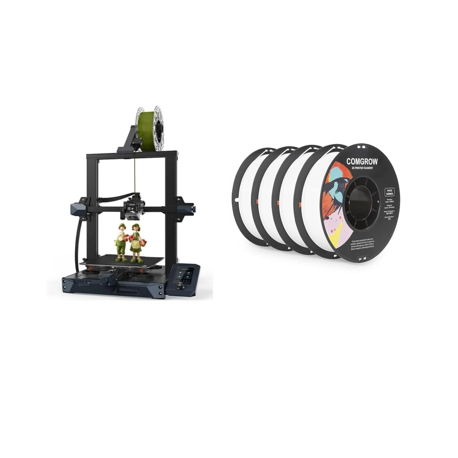 چاپگر سه بعدی رسمی Creality Ender 3 S1 با اکسترودر درایو مستقیم و فیلامنت چاپگر سه بعدی PETG