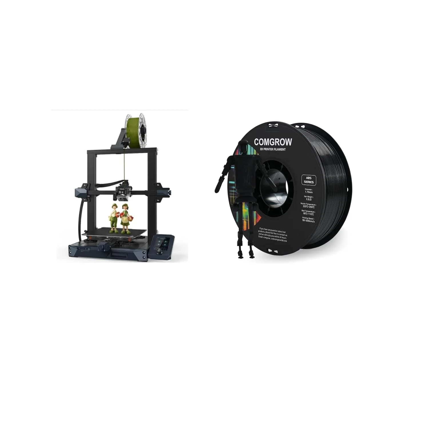 پرینتر سه بعدی رسمی Creality Ender 3 S1 با اکسترودر Direct Drive و فیلامنت پرینتر سه بعدی ABS