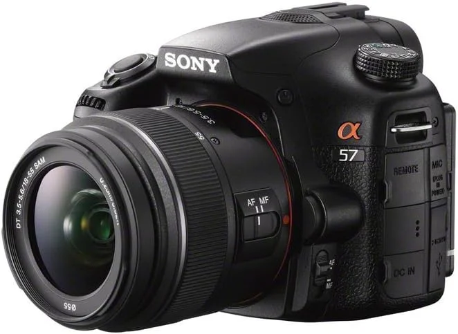 Sony Alpha SLT-A57K 16.1 MP Exmor APS HD CMOS Sensor DSLR with Translucent Mirror Technology, 3D Sweep Panorama and 18-55mm Zoom Lens