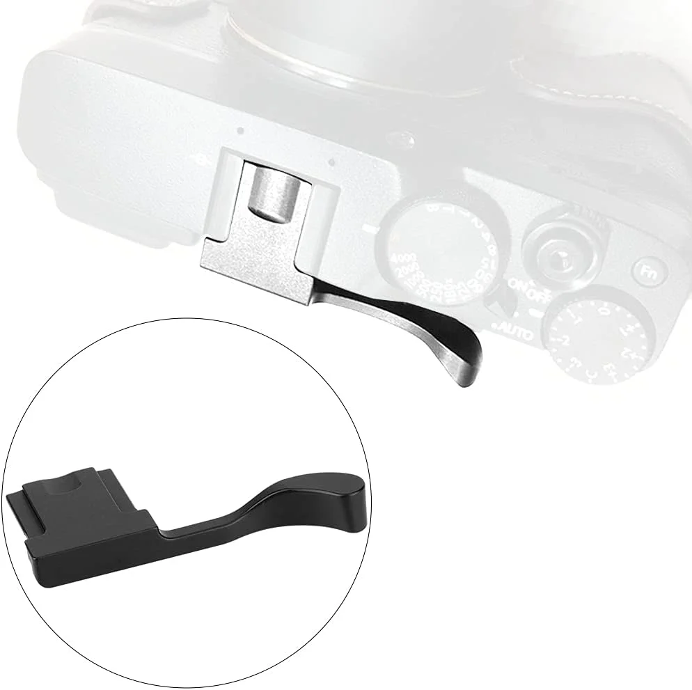 گریپ انگشتی، گریپ انگشتی کفشک گرم آلیاژ آلومینیوم برای دوربین بدون آینه X 100F، X A5، X A3، X pro2 (مشکی)