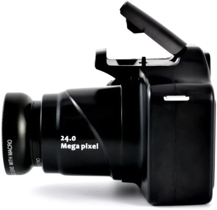 دوربین عکاسی دیجیتال 2.7 اینچی برای نوجوانان، دوربین دیجیتال SLR قابل شارژ، لنز فوق عریض ماکرو، دوربین فیلمبرداری دیجیتال 3.0 اینچی با کیفیت بالا
