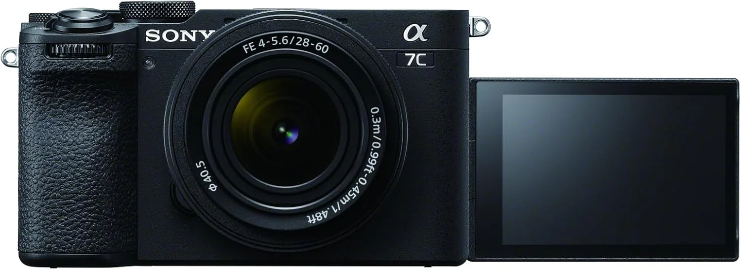 دوربین هیبریدی فول فریم Sony Alpha 7C II با لنز 28-60 میلی‌متری (مشکی) (بازسازی شده)