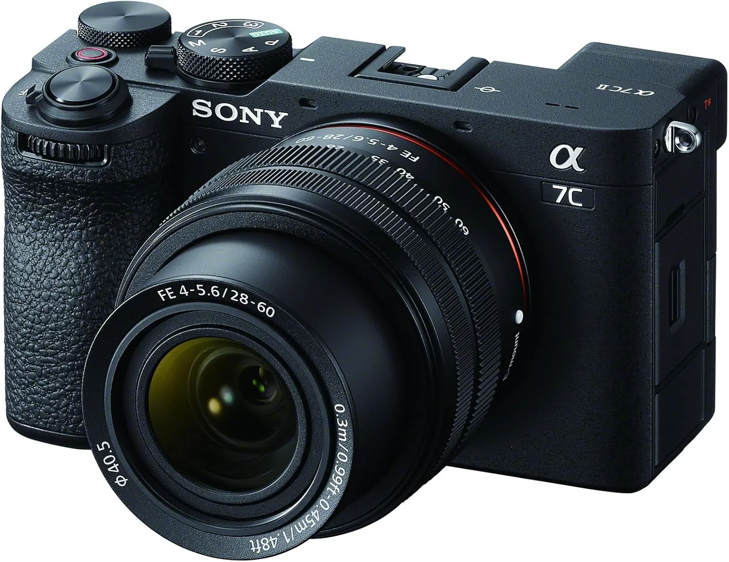 دوربین هیبریدی فول فریم Sony Alpha 7C II با لنز 28-60 میلی‌متری (مشکی) (بازسازی شده)