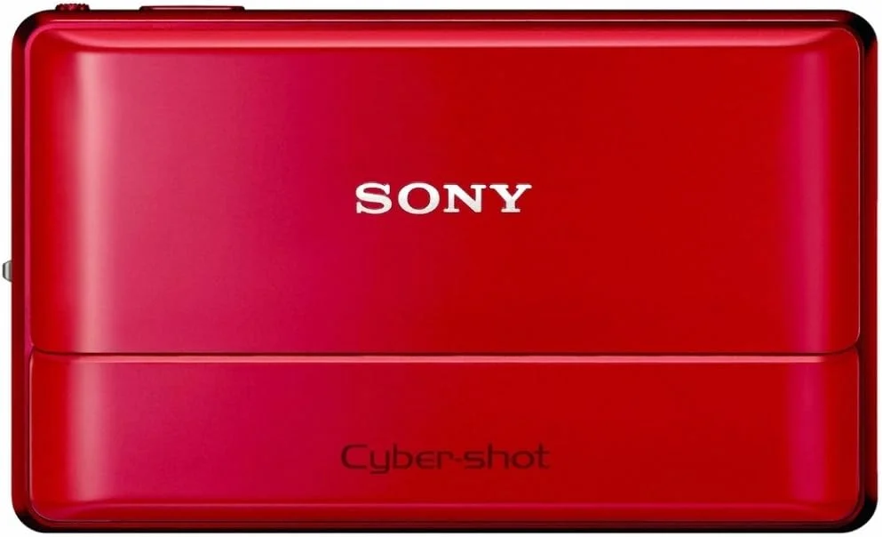 دوربین دیجیتال سونی Cyber-Shot DSC-TX100V با حسگر CMOS Exmor R با رزولوشن 16.2 مگاپیکسل، صفحه لمسی 3.5 اینچی OLED، پانورامای سه بعدی و فیلمبرداری Full HD 1080/60p (قرمز)