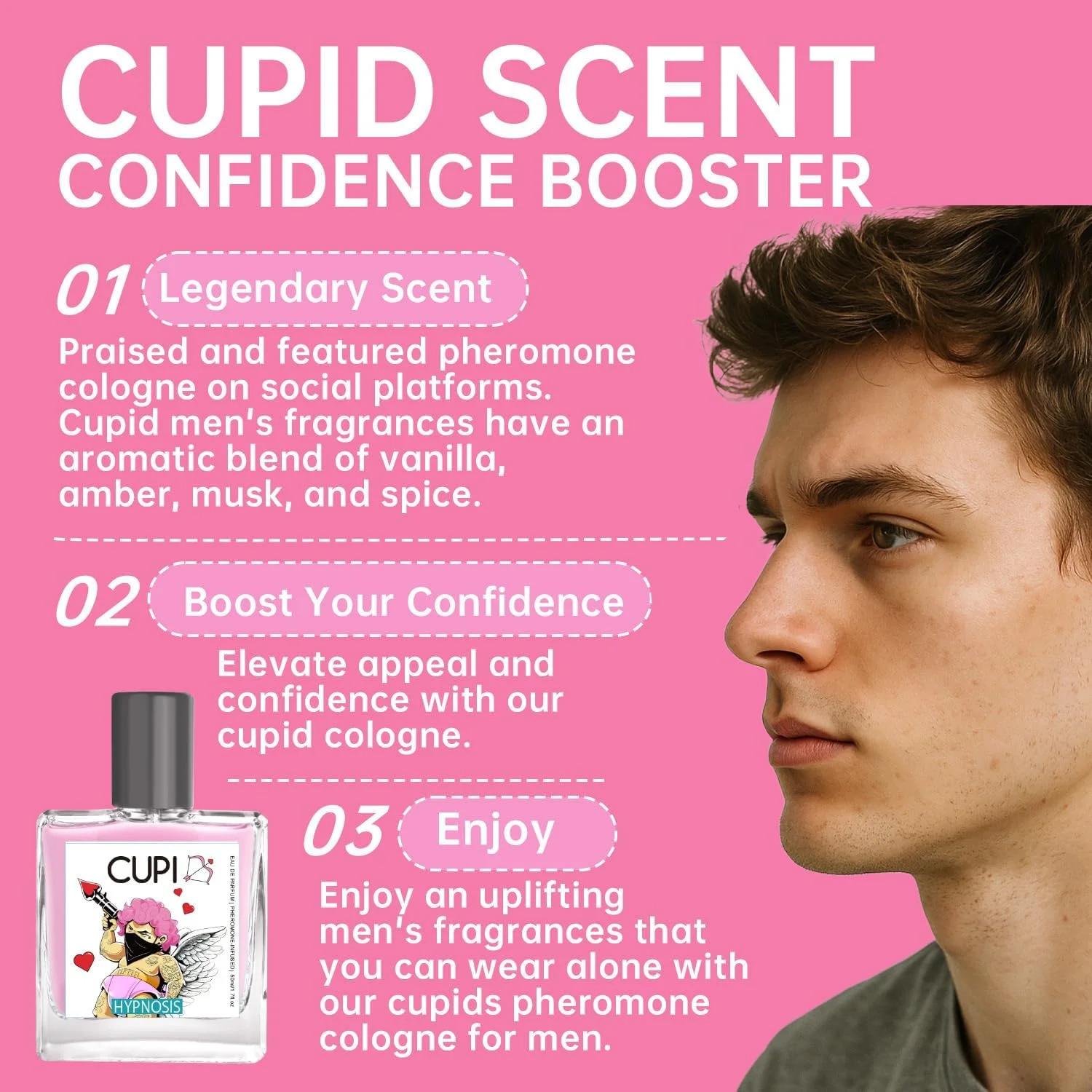 ادکلن هیپنوسیس، عطر унисекс با رایحه وانیل، کهربا، مشک و ادویه، 50 میلی لیتر ادکلن هیپنوسیس، عطر унисекс با رایحه وانیل، کهربا، مشک و ادویه، 50 میلی لیتر