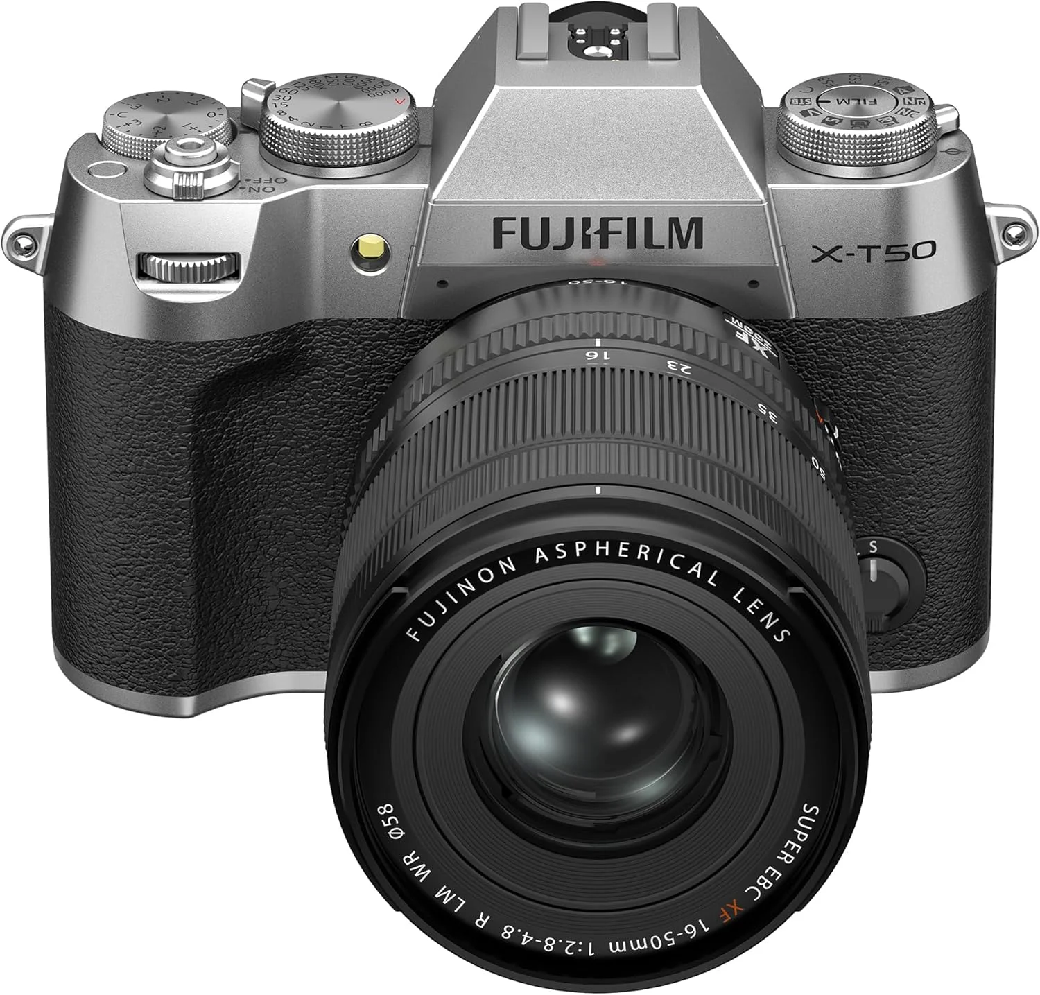دوربین دیجیتال بدون آینه فوجی فیلم X-T50 به همراه لنز XF16-50mmF2.8-4.8 R LM WR - نقره ای