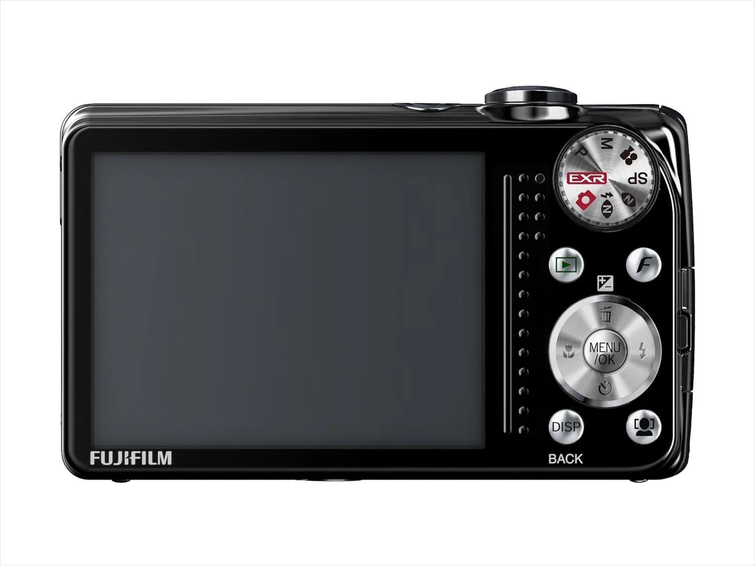 دوربین دیجیتال فوجی فیلم FinePix F80EXR با حسگر Super CCD EXR دوازده مگاپیکسلی، زوم اپتیکال واید 10 برابر و نمایشگر LCD سه اینچی