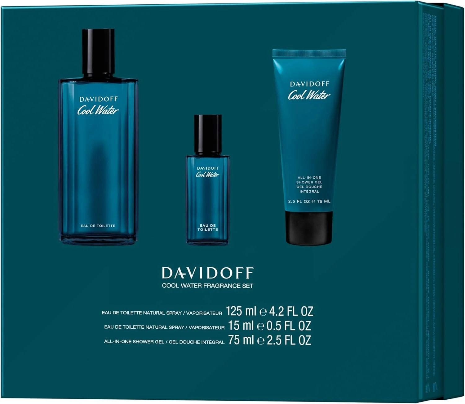 ست هدیه سه تایی ادو تویلت مردانه دیویدوف کول واتر