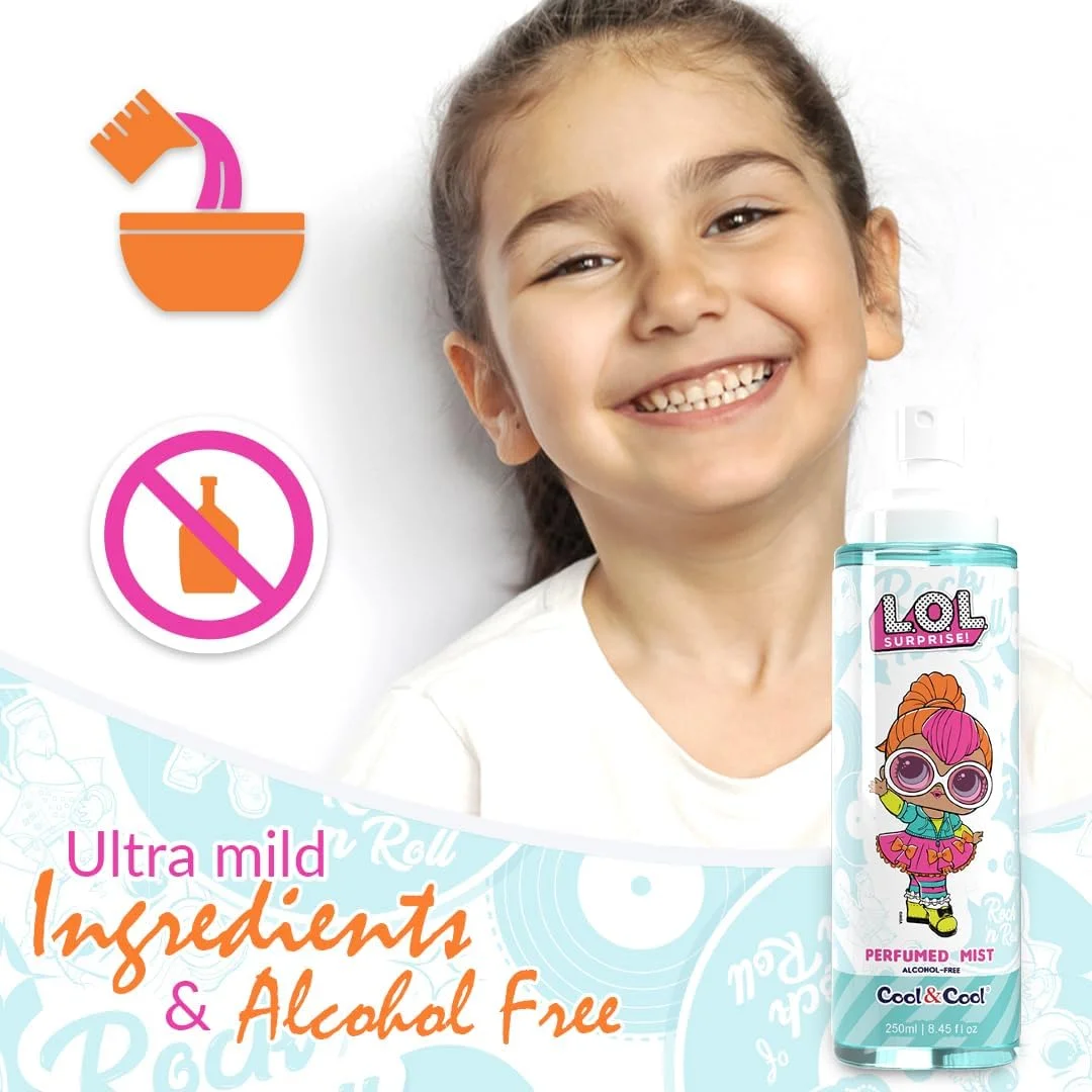 اسپری خوشبو کننده کودکانه کول اند کول با رایحه Neon Qt، بدون الکل، 250 میلی لیتر