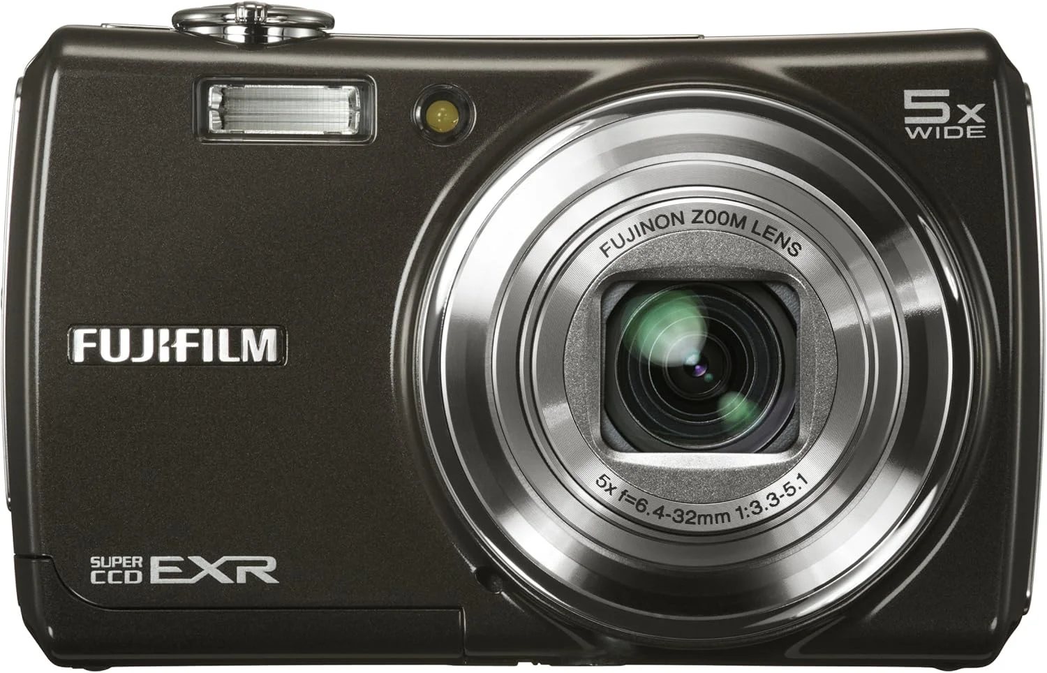 دوربین دیجیتال سوپر CCD فوجی فیلم FinePix F200EXR با حسگر 12 مگاپیکسل و زوم اپتیکال 5x واید انگل با تثبیت کننده دوگانه تصویر، مشکی