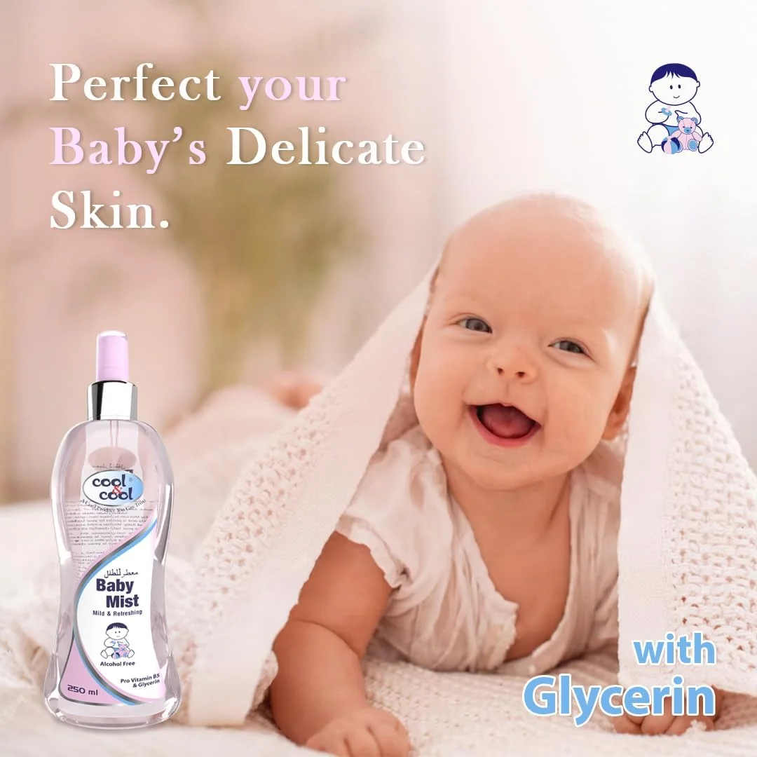 Cool & Cool Baby Mist Cologne 250Ml (Pack of 3) Alcohol Free,Paraben Free, Glycerin, Mild And Refreshing-750 ML
