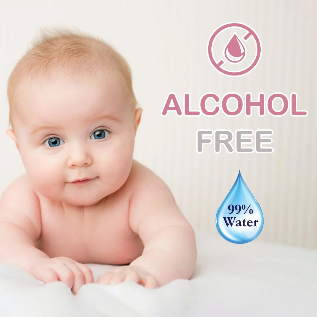 دستمال مرطوب کودک کول اند کول مدل AquaWipes بسته 96 عددی (بسته 10 تایی + 2 عدد رایگان) - 99% آب خالص، فاقد الکل، فوق العاده ملایم، بدون عطر، مواد طبیعی 1152 عدد دستمال