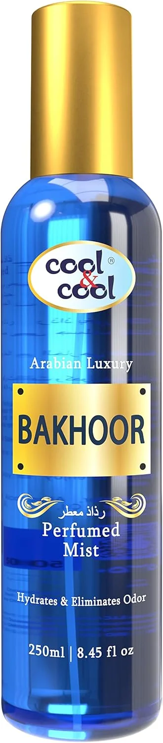 اسپری خوشبو کننده بدن با عطر بخور کول اند کول | آبرسان و طراوت بخش پوست، رایحه لوکس عربی، 250 میلی لیتر