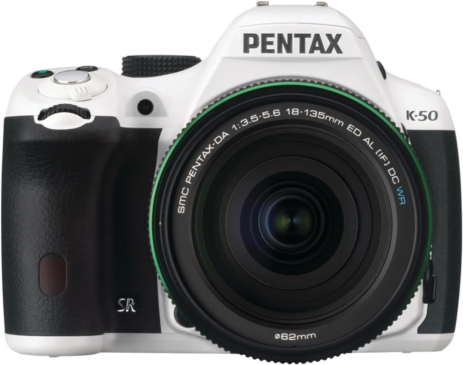 دوربین دیجیتال SLR پنتاکس K-50 با حسگر 16 مگاپیکسل به همراه لنز DA 18-135mm WR f3.5-5.6 (سفید)