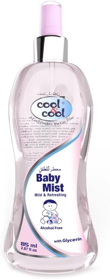 ادکلن کودک کول اند کول - 85 میلی لیتر - بدون الکل، بدون پارابن، گلیسیرین، ملایم و طراوت بخش