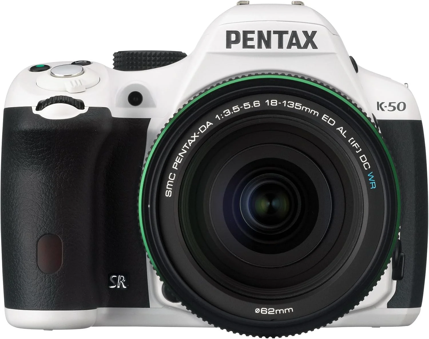 دوربین دیجیتال SLR پنتاکس K-50 با حسگر 16 مگاپیکسل به همراه لنز DA 18-135mm WR f3.5-5.6 (سفید)