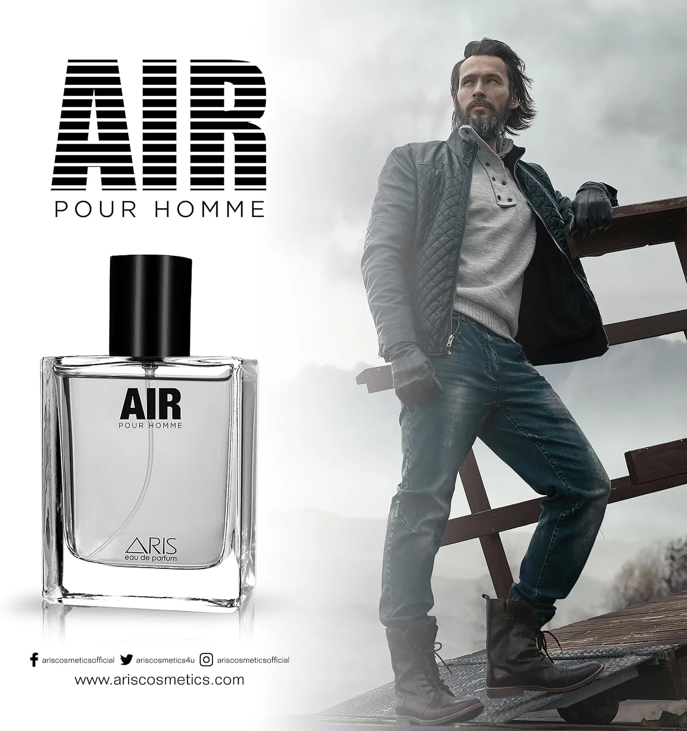 ادکلن مردانه آریس ایر - رایحه ای ماندگار، سبز و چوبی - اسپری ادکلن 100 میلی لیتری برای استفاده روزانه - رایحه الهام گرفته از طبیعت