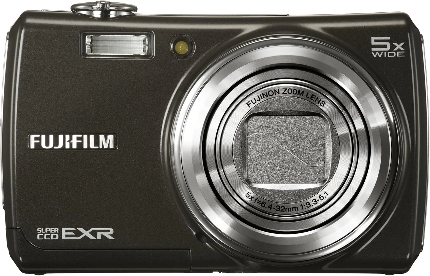 Fujifilm FinePix F200EXR 12MP Super CCD Digital Camera with 5x Wide Angle Dual Image Stabilized Optical Zoom,Black