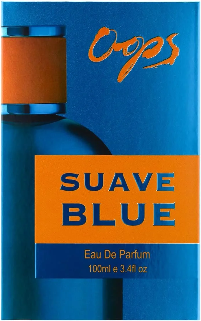 ادو پرفیوم مردانه Suave Blue | رایحه خنک و با طراوت چوبی فوژه | ماندگاری بالا | عطر لوکس برای آقایان | هدیه ایده آل برای مردان | 100 میلی لیتر | ساخت امارات متحده عربی