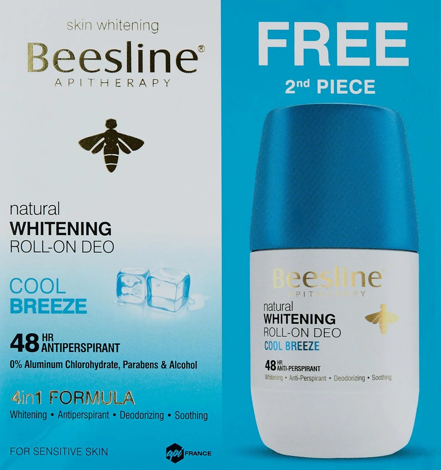 رول ضد تعریق روشن کننده پوست با رایحه نسیم خنک Beesline حجم 50 میلی لیتر (یک عدد + یک عدد رایگان) رول ضد تعریق روشن کننده پوست با رایحه نسیم خنک Beesline حجم 50 میلی لیتر (یک عدد + یک عدد رایگان)