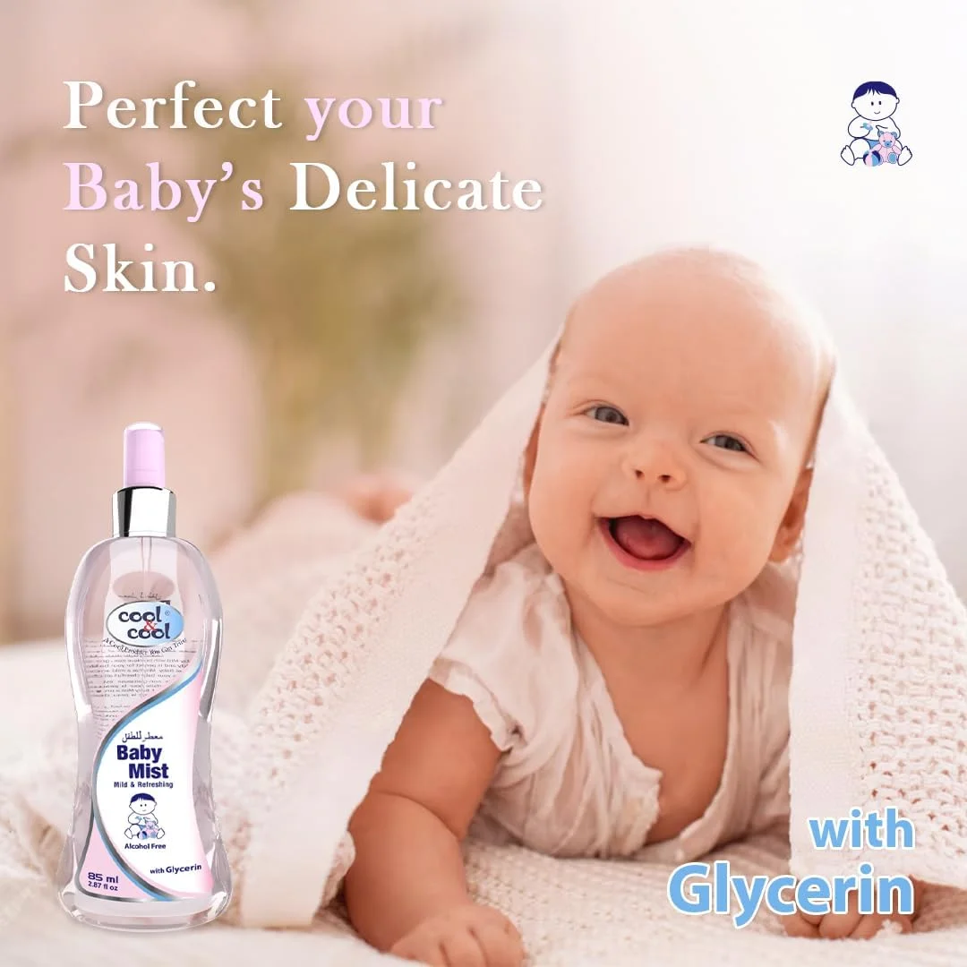 ادکلن کودک کول اند کول - 85 میلی لیتر - بدون الکل، بدون پارابن، گلیسیرین، ملایم و با طراوت