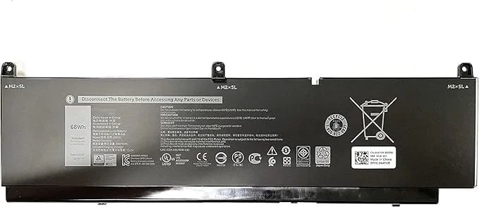 باطری لپ تاپ جدید 11.4 ولت 68 وات ساعت 68ND3 CR72X G5FJ8 J0VNR CR72X 17C06 جایگزین باطری لپ تاپ برای ایستگاه کاری موبایل Dell Precision 7550 7560 7750 7760