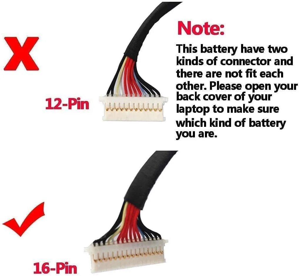 باتری جایگزین FM08، 14.4 ولت، 86 وات ساعت، 5973 میلی آمپر ساعت، باتری لپ تاپ HSTNN-LB8B سازگار با HP OMEN 17-AN013TX 17-AN014TX 922753-421 (کانکتور 16 پین)