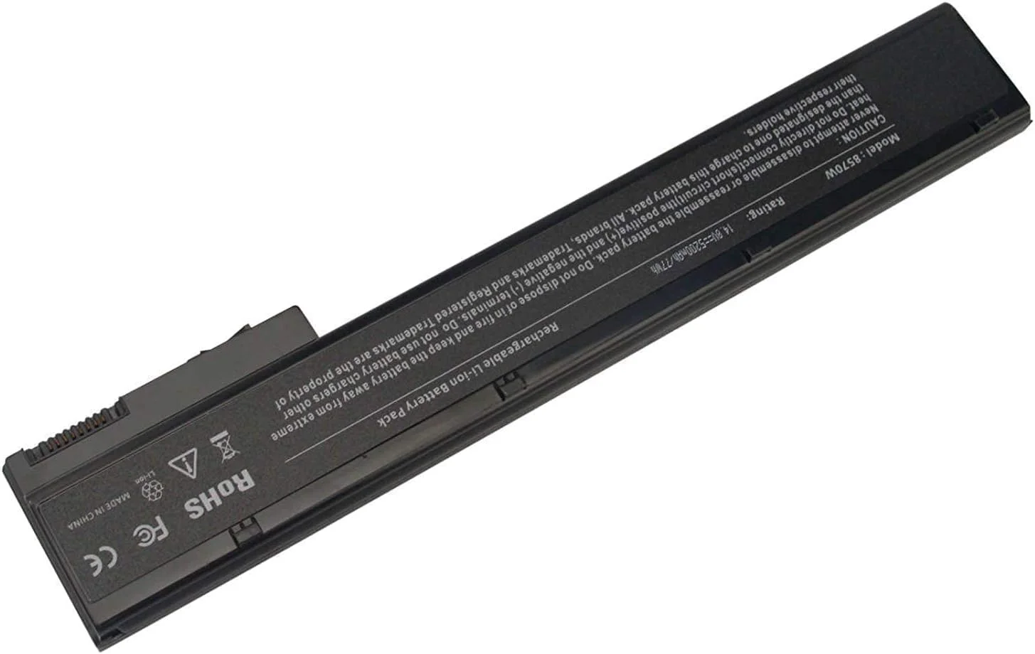 باتری جدید لپ تاپ جایگزین Zexen برای HP EliteBook 8560w 8570w 8760w 8770w Mobile Workstation، 5200mAh/14.8V/6-Cells