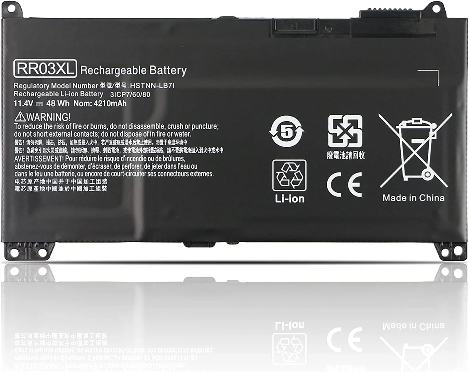 باتری لپ تاپ جدید RR03XL زکسن برای HP ProBook 430 440 450 455 470 G4 G5 Mobile Thin Client MT20 MT21 Series HSTNN-PB6W HSTNN-LB7I HSTNN-LB71 HSTNN-UB7C HSTNN-I74C 851477-421 851477-541 851477-831