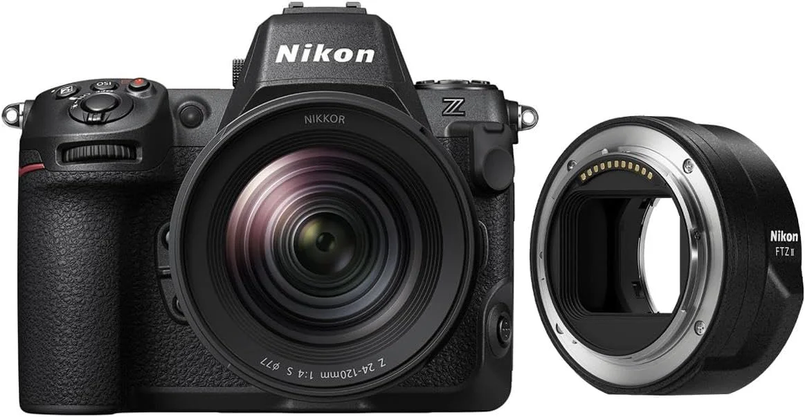دوربین بدون آینه نیکون Z8 با لنز 24-120 میلی‌متری f/4 و آداپتور FTZ II