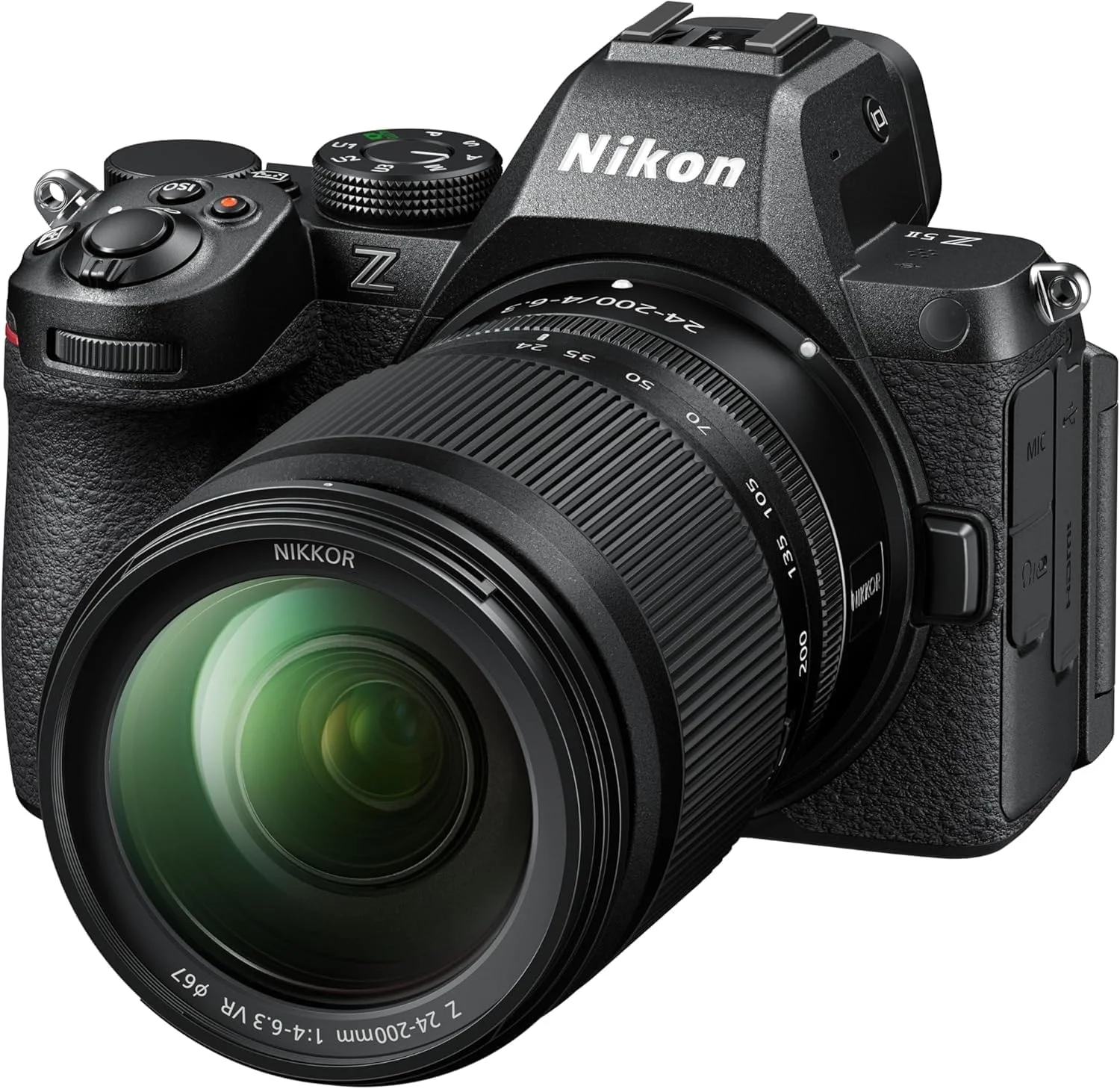 دوربین بدون آینه فول فریم نیکون Z5 II به همراه لنز زوم تله فوتو 24-200 میلی‌متری | مدل Nikon USA مناسب عکس و فیلم