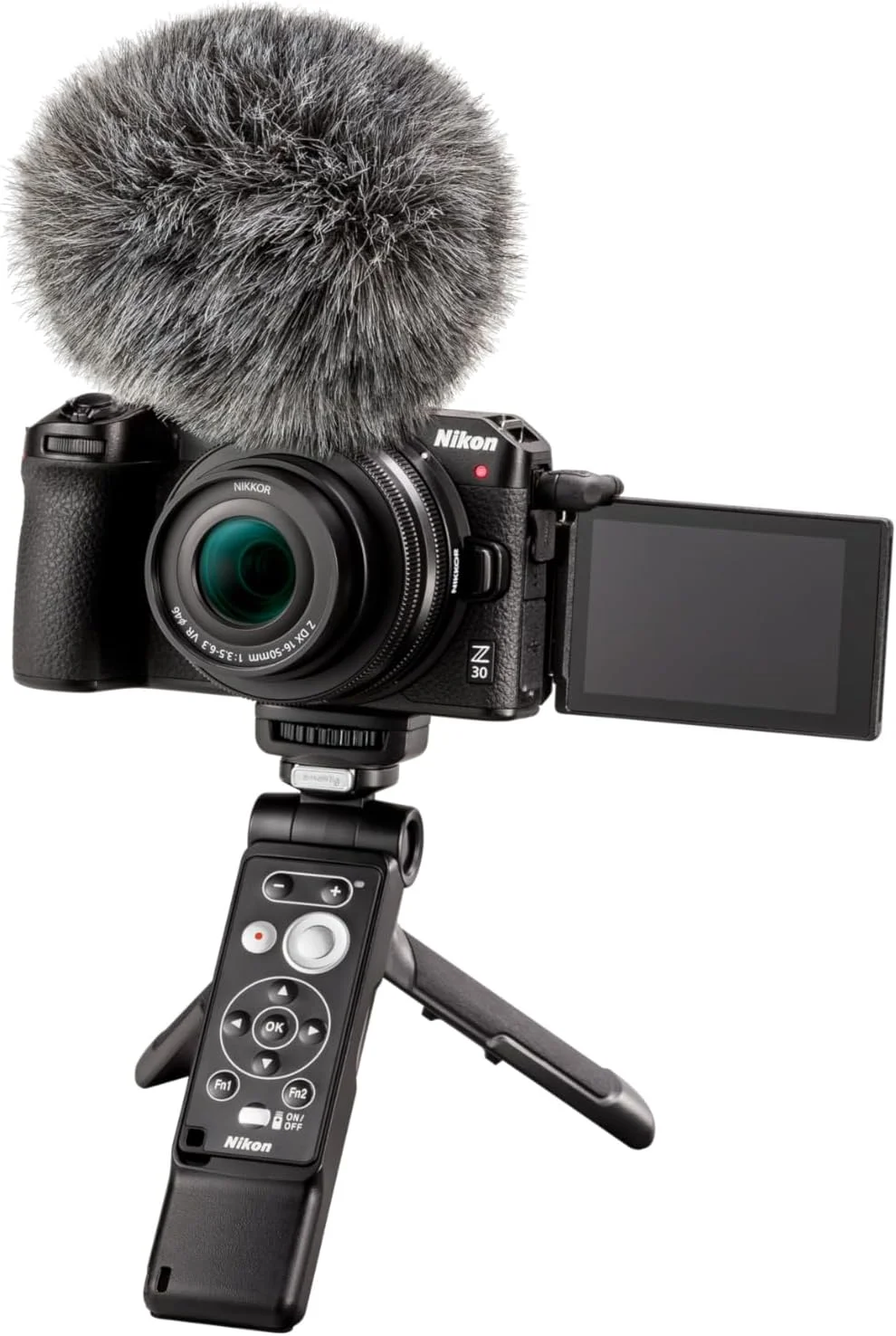 دوربین بدون آینه نیکون Z 30 جمع و جور و سبک با لنز NIKKOR 16-50mm به همراه کیت تولید محتوا