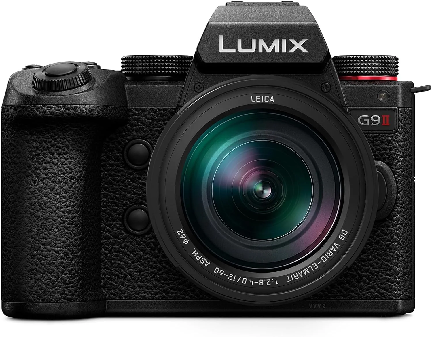 دوربین میکرو چهار سوم پاناسونیک LUMIX G9II، حسگر 25.2 مگاپیکسلی با فوکوس خودکار هیبریدی فازی، تثبیت کننده تصویر قدرتمند، عملکرد و تحرک با سرعت بالا به همراه لنز 12-60 میلی‌متری F2.8-4.0 - DC-G9M2LK