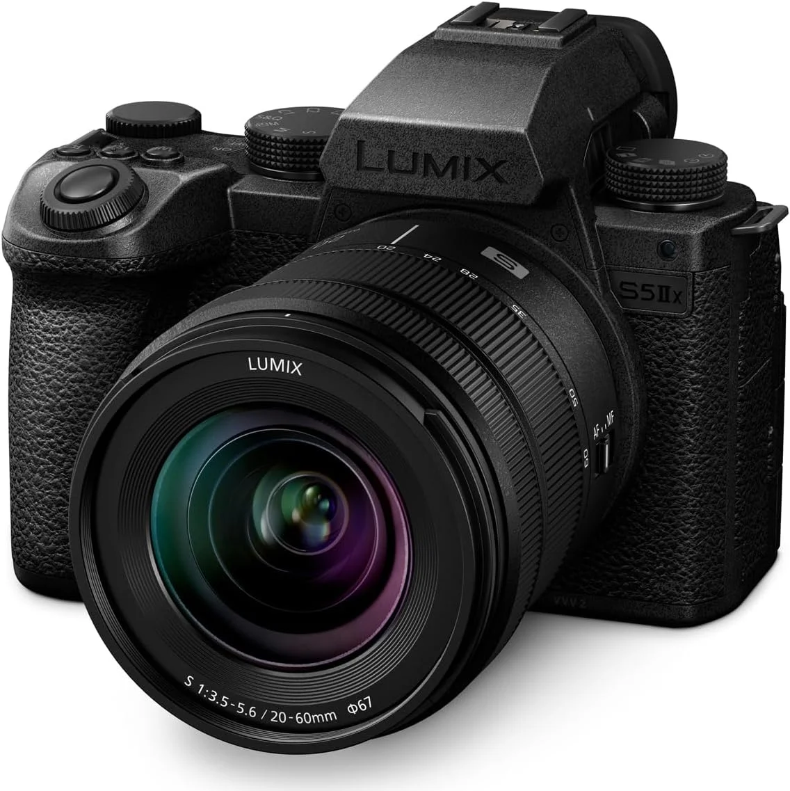 دوربین بدون آینه پاناسونیک LUMIX S5IIX با لنز 20-60 میلیمتری f/3.5-5.6، به همراه باتری، شارژر هوشمند و کیف شانهای دوربین بدون آینه پاناسونیک LUMIX S5IIX با لنز 20-60 میلیمتری f/3.5-5.6، به همراه باتری، شارژر هوشمند و کیف شانهای