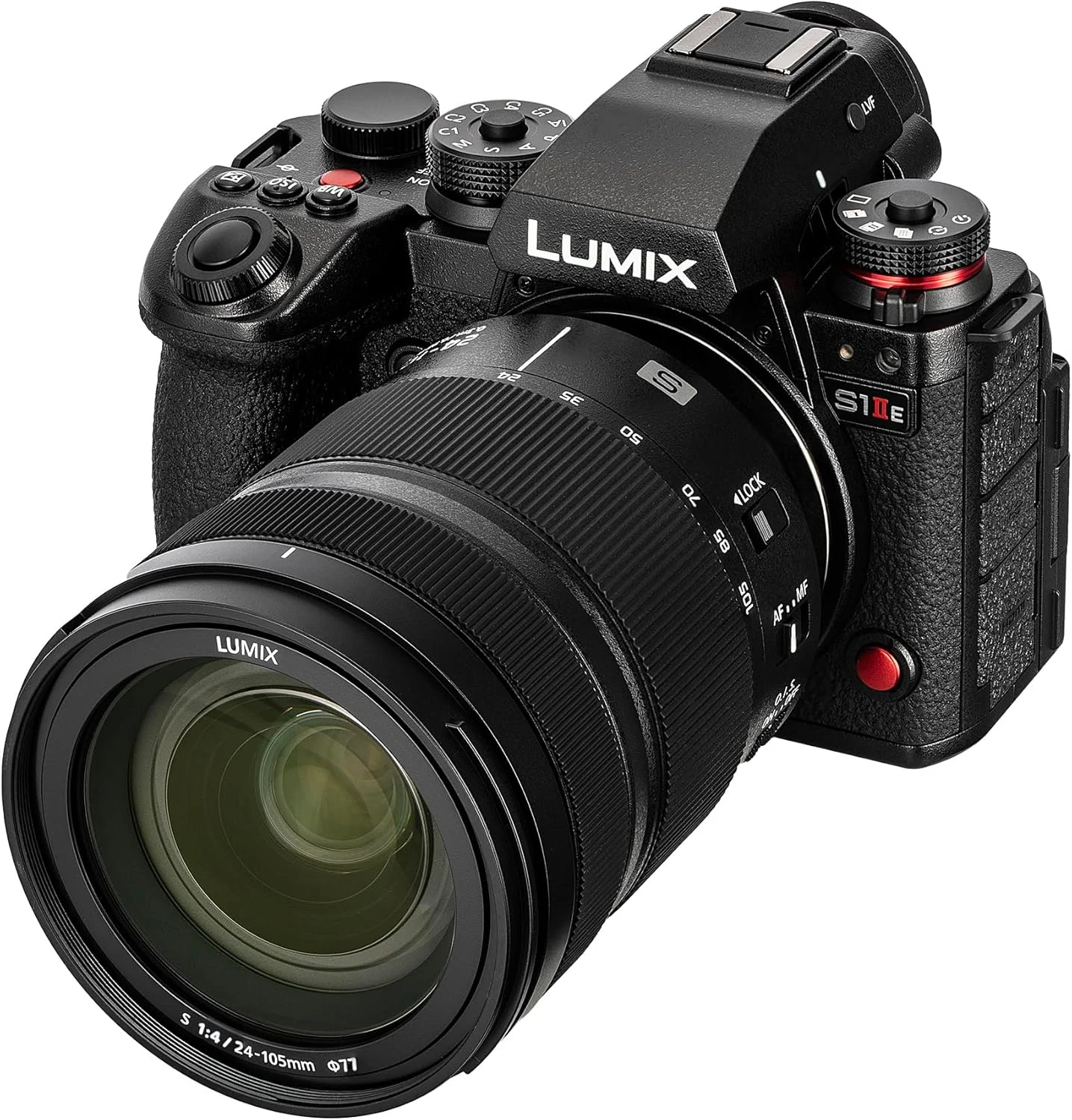 دوربین بدون آینه پاناسونیک Lumix S1 IIE به همراه لنز 24-105 (مشکی)