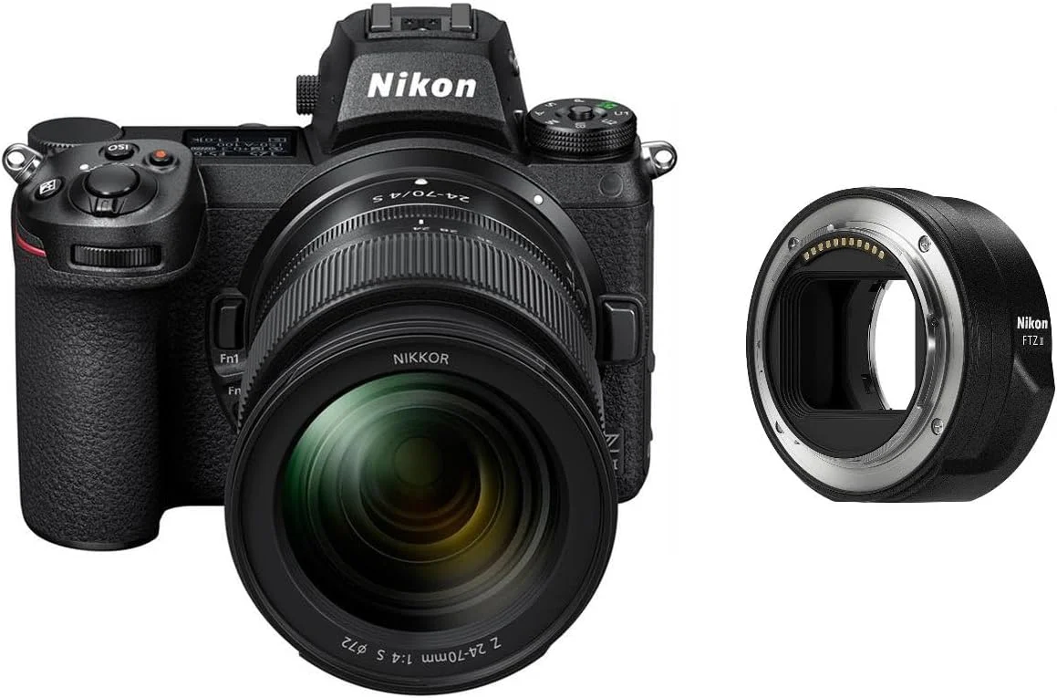 دوربین دیجیتال بدون آینه نیکون Z7 با لنز 24-70 میلی‌متری و آداپتور نصب Nikon FTZ