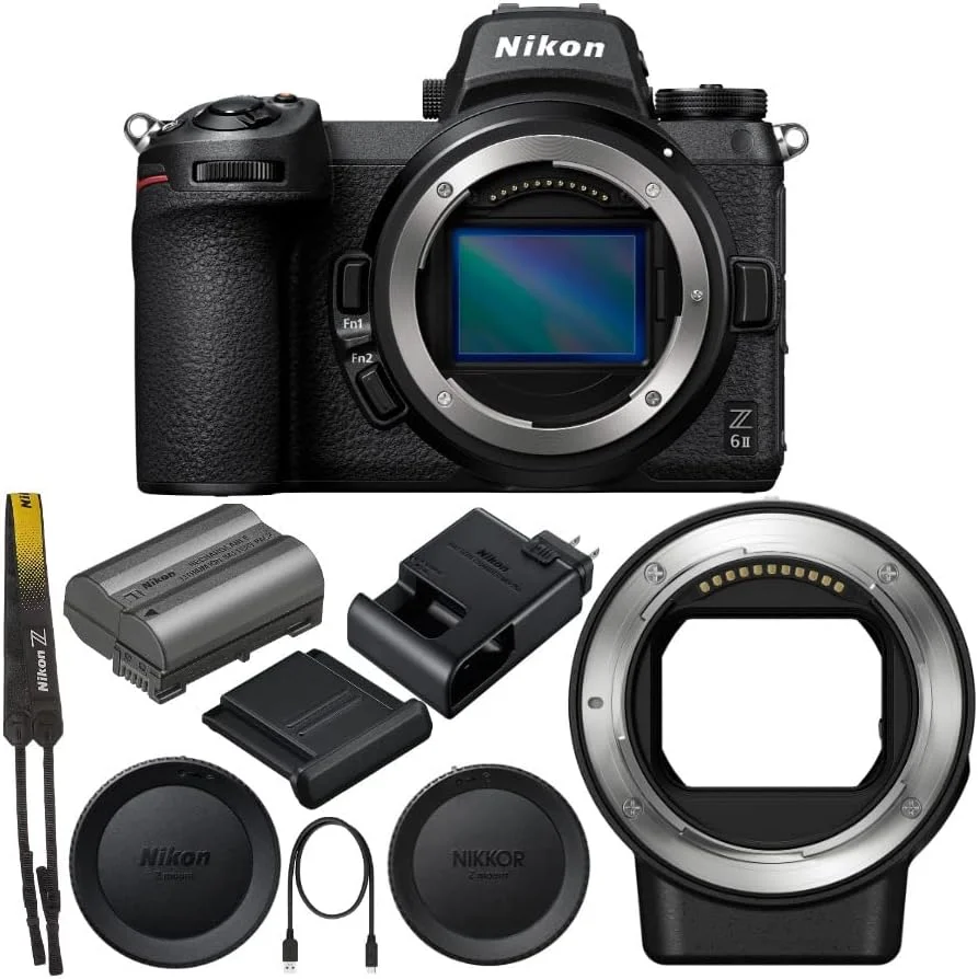 دوربین دیجیتال بدون آینه نیکون Z6II به همراه آداپتور Nikon FTZ II (شامل 2 قطعه)