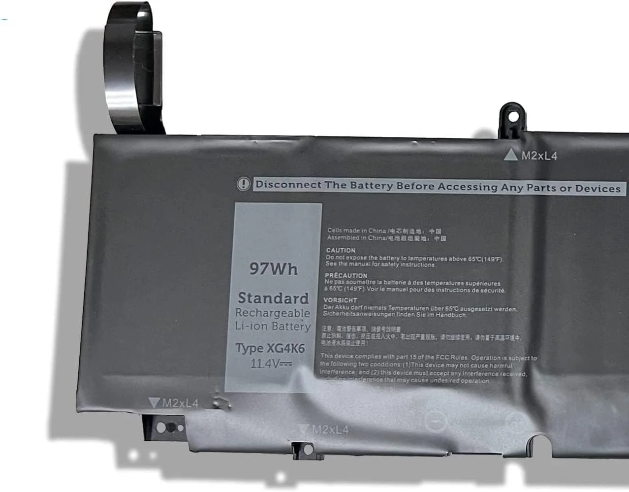 باتری لپ تاپ 97Wh XG4K6 مناسب برای De.ll XPS 17 9700 9710 9720 9730 Precision 5750 5760 5770 Mobile Workstation سری P92F P92F001 P92F002 P92F003 F8CPG 01RRR 3F8CPG 5XJ6R KVPMY 0YY3V KRDHV 0F8CPG 3ICP7/54