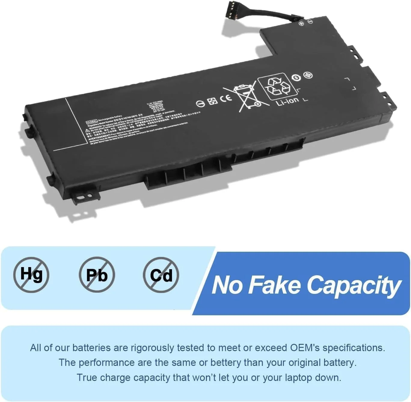 باتری لپ تاپ مدل VV09XL مناسب برای لپ تاپ های سری HP ZBook 15 G3 G4 Mobile Workstation -C87C 808398-2B1 808398-2C1 808452-001 808452-002 808452-005 808452-005 801 8398-2C2 VV09090XL